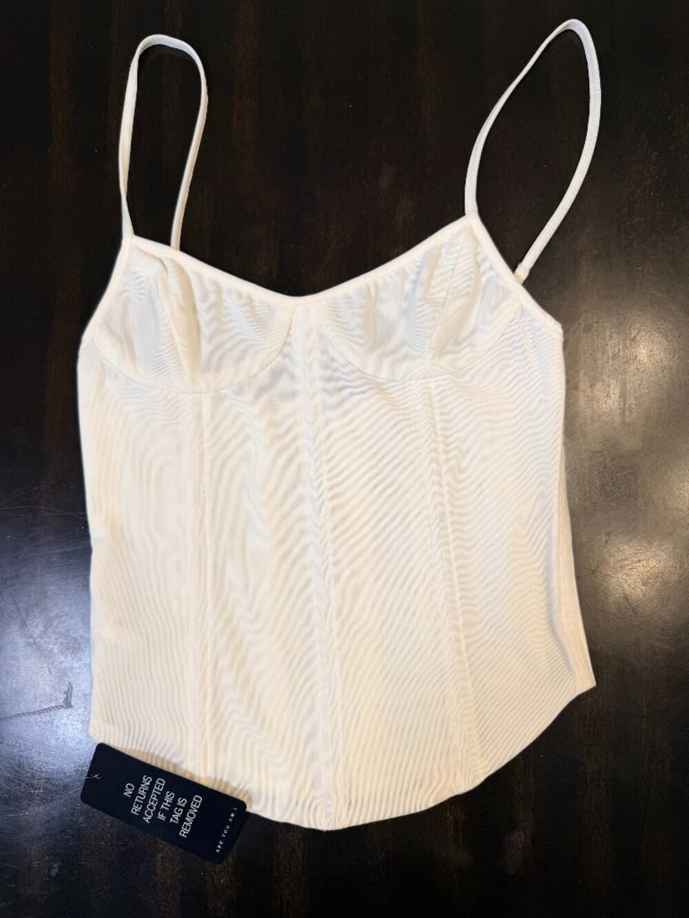 ARE YOU AM I Women's White Corset